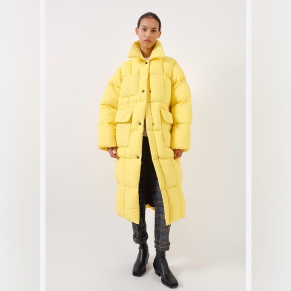 Baum Und Pferdgarten Jackets & Blazers - Baum und pferdgarten zesty yellow oversized maxi puffer size S NWT